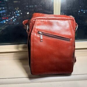 Leather sachet bag - not real leather